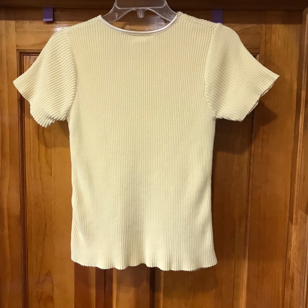Ladies Studio C Yellow Ribbed Sweater Blouse
Ladies Small 4 - 6
100% Cotton
S… - Picture 6 of 12